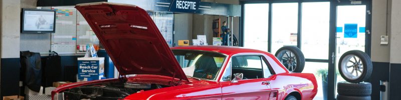 Ford Mustang bij Garage Goudswaard in 's Heerenberg